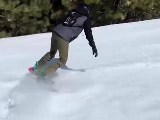 Snowbird Charlotte Sins Cruising Out In The Cold Alps