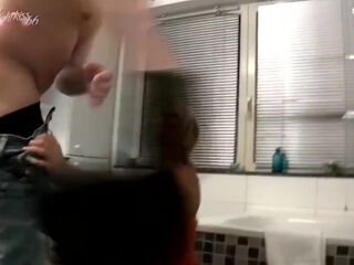 German Amateur Fucks His Friends Stepmom Hard In The Mouth & Pussy