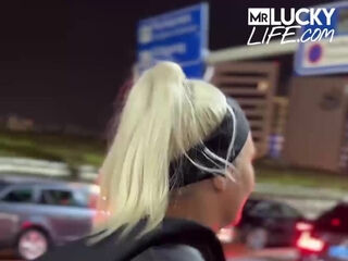 Busty Blonde Flaunts Massive Tits And Curves In Lace Lingerie Tease