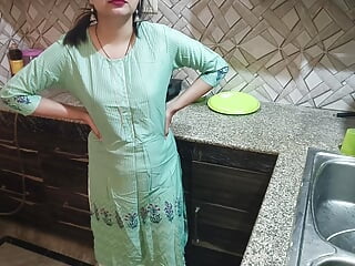 Desi cool step-mother gets angry on him after proposing in kitchen peeing