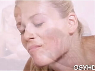 Amazing blonde lady getting rammed