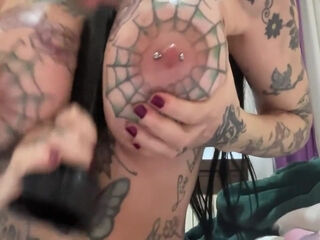 Ginormous Pierced udders crammed With lube six minute - Megan Inky