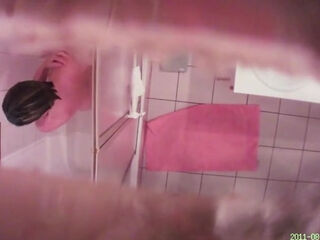 Snooping On fur covered cougar In bathroom covert web cam