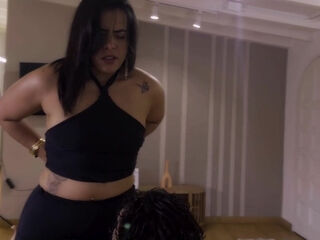 Premium brunette latina fools around with young hunk while hubby's away