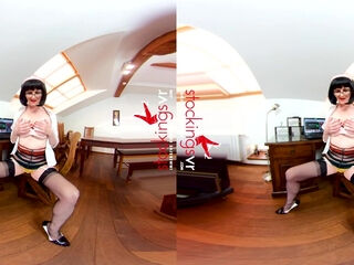 My Fantasy Job - Brunette Milf Solo - Sexlikereal