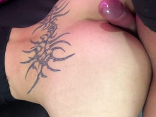 Slim Tattooed Redhead Alt-girl Pleases Her BF With BJ & Teases Him With Pussyjob & Lets Him Fuck Her