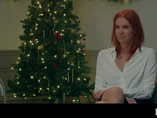 Redhead bitch letting this big black cock boss fuck her hard