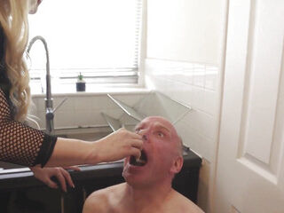Cigarette CBT (using His Foreskin for an Ashtray - CFNM Slave Humiliation)