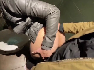 Sexy Curvy Public-fuck Lover Pleases Her BF With Risky BJ & Sex In The Car & In the Public Bathroom