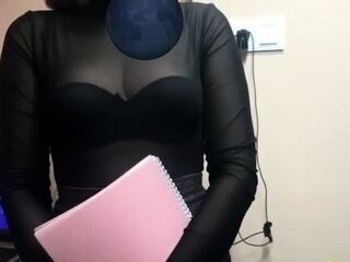Checking out a new secretary. Casting for work