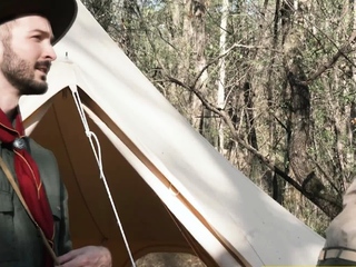 Scouts bonding and breeding at campsite