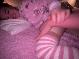 Aroused stepsister waits for her stepbro to come and creampie her pussy