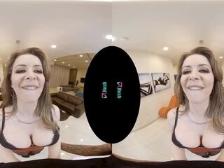 Emily Addison molten milf VR pornography vid
