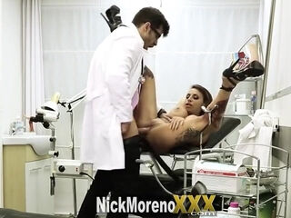 Nick Moreno - Gynecologist Nick Fucks His Wifes Stepsister In The Office