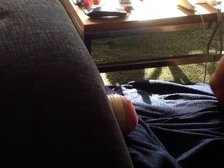Twink Humps Sex Toy and Cums Inside