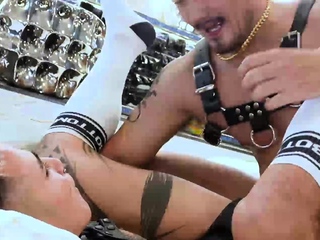 Inked Bottom Gay Fisted After Blowjob