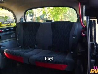 Slim Buxom MILF Taxi-driver Princess Jasmine Entices Her BBC Client Into Wild Sex & Gets CIM