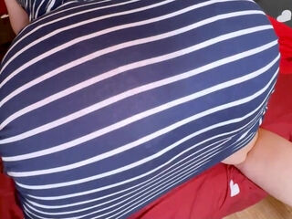 Booby slut teaches her stepson to fuck her onto her asshole