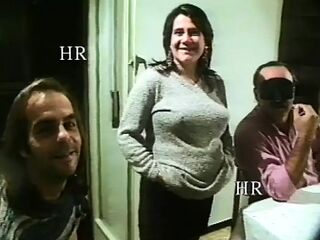Swinger couple with pregnant and have trio way intercourse! Italian