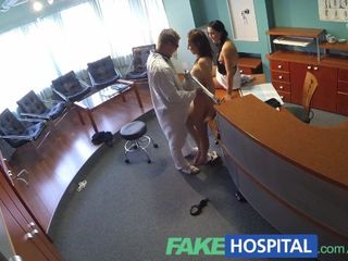 FakeHospital Nurse tempts patient and likes munching her coochie
