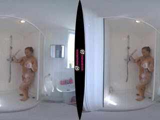 Soapy & greasy - buxom Beth Getting out the bathroom Solo