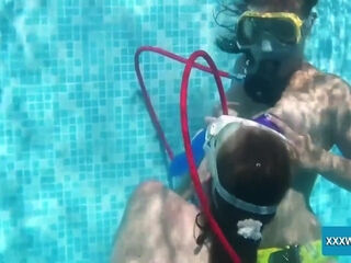 Minnie Has joy With Candy Underwater