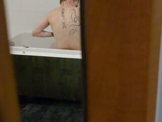 I was watching shower my ex-girlfriend and as a punishment she pegged me until I came, pegging till cumming
