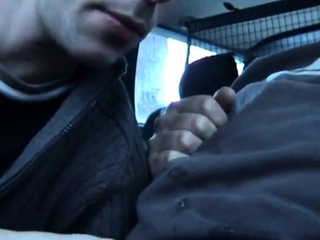 Big-Cock Blowjob in the Car with a Young Swedish Man