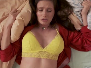 Stepmom was fucking her pussy with a dildo and then Took my dick in her mouth