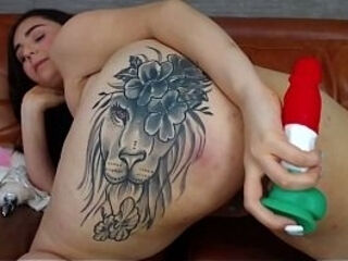 Colombiana webcamer realizando show sensual