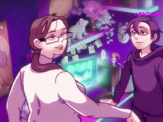 Busty MILF Mona Love Gamer Nerds Big Cock - Cartoon Porn ( ENG DUBBED )