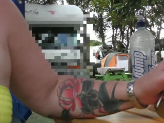 Blatant Public Display At The Local Holiday Park By Trashy Kiwi Milf