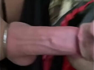 Leather Bicker blowjob in the forest sport guy