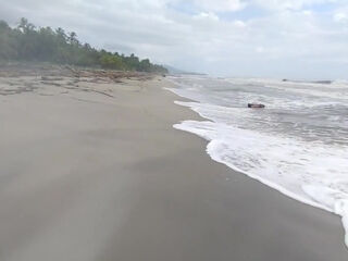 On The Beach An Unknown female inhales My meatpipe. In Public