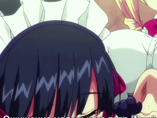 Uncensored Hentai Threesome Creampie Sex and Pussy Eating