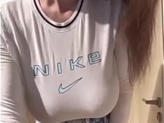 Stepsister in a transparent tank top